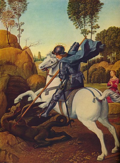 Saint Georges et le Dragon, vers 1505 - Raffaello Sanzio Raphael