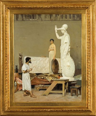 Phidias travaillant sur sa statue de Minerve, 1869 - Raffaello Sorbi