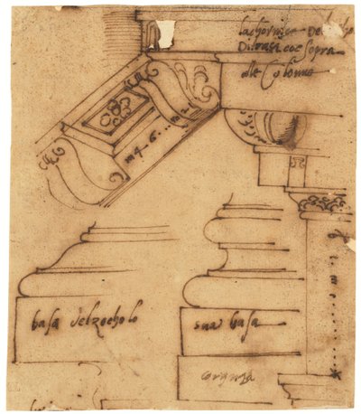 Esquisses de divers éléments de l