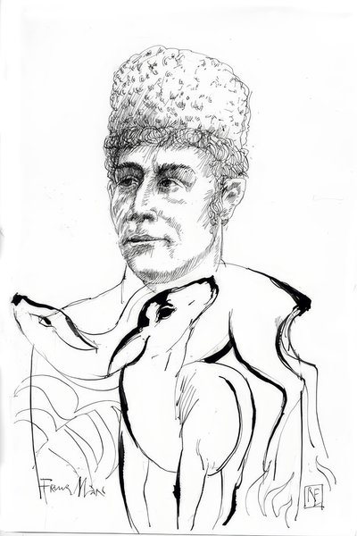 Franz Marc / Dessin de Rainer Ehrt - Rainer Ehrt