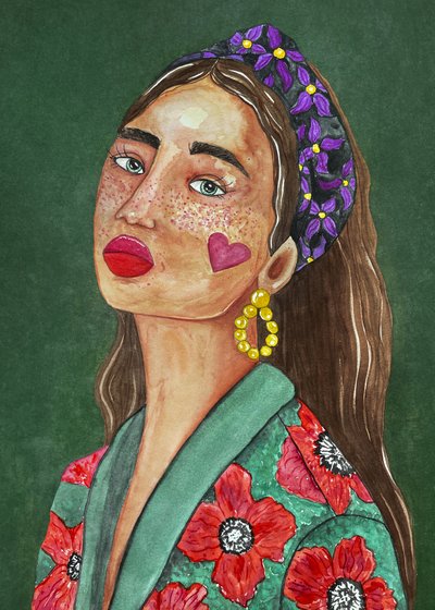 Une fille avec un bandeau - Raissa Oltmanns