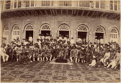 Le maharaja Scindia, des nobles et de hauts fonctionnaires, Gwalior - Raja Deen Dayal