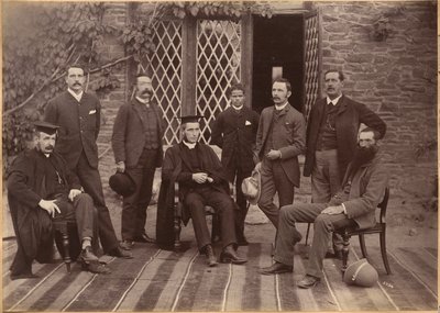 Directeur et enseignants de la Bishop Cotton School, Shimla (recto) - Raja Deen Dayal