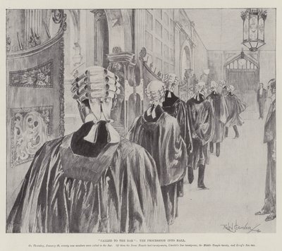 Appelé au barreau, la procession dans le hall - Ralph Cleaver