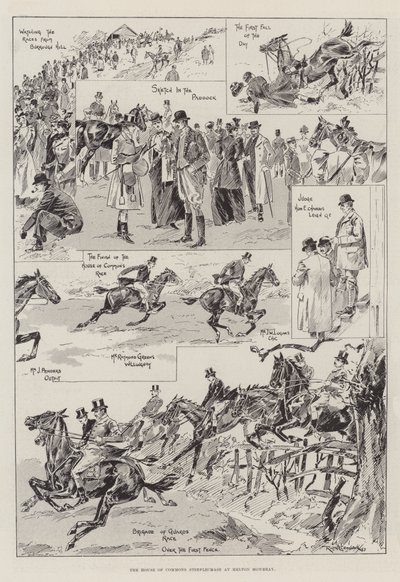 La course de steeple-chase de la Chambre des communes à Melton Mowbray - Ralph Cleaver