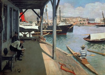 Le Port de Barcelone - Ramon Casas i Carbo