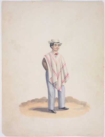 Quito en poncho et nœud papillon - Ramon Salas