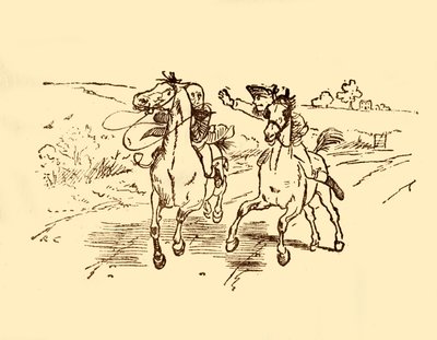 John Gilpin est trouvé par le postillon de l