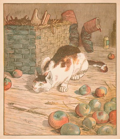 Le chat qui a mangé le rat qui a mangé le malt..., vers 1878 - Randolph Caldecott