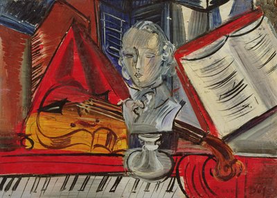 Hommage à Mozart, vers 1945 (huile sur toile) - Raoul Dufy