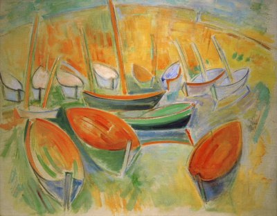 Les barques à Martigues - Raoul Dufy