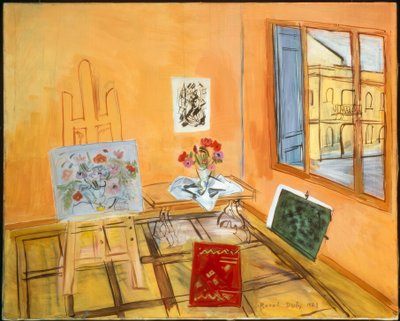 Studio avec bouquet - Raoul Dufy