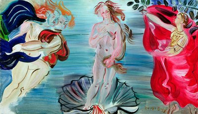 La naissance de Vénus, vers 1940 (huile sur panneau) - Raoul Dufy