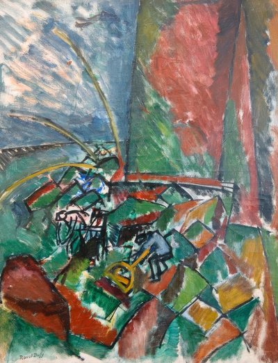 Avec des chaluts au pont du Havre - Raoul Dufy