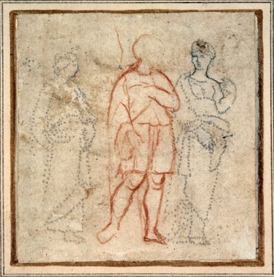 Énée escorté par Didon, étude pour la scène de bordure (3e compartiment à gauche) du 