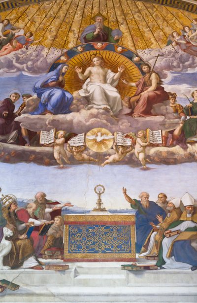 La Dispute du Saint-Sacrement - fresque de Raphaël - Raphael (1483 1520)
