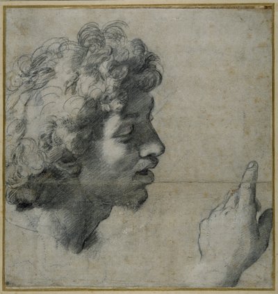 Étude de tête et de main - Raphael
