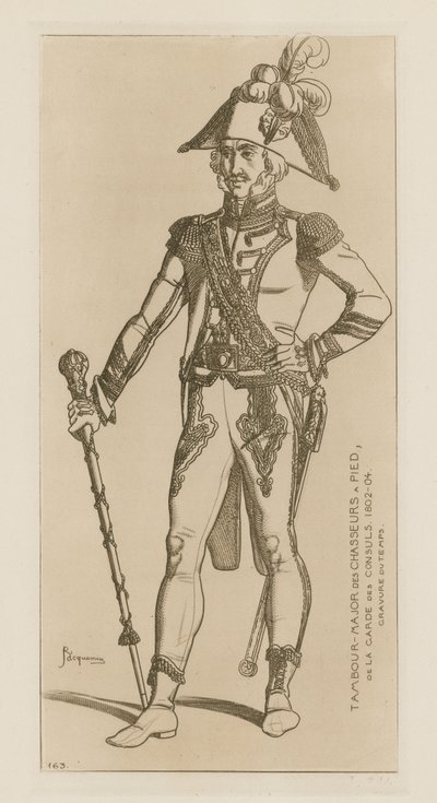 Tambour-major des chasseurs à pied de la garde consulaire, 1802-04 - Raphael Jacquemin
