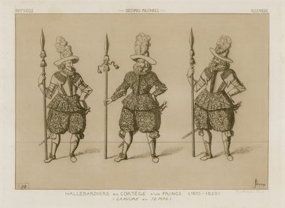 Hallebardiers du cortège d