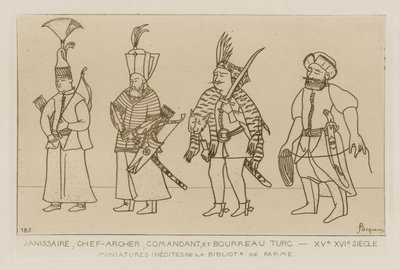 Janissaire, chef archer, commandant et bourreau turc - Raphael Jacquemin