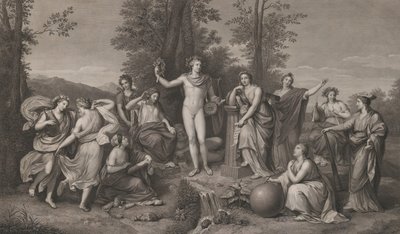 Apollon et les Muses sur le Parnasse, 1784 - Raphael Morghen