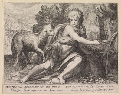 Jean-Baptiste jeune homme près d