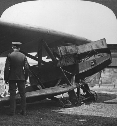 Avion allemand blindé utilisé pour attaquer les tranchées alliées, Première Guerre mondiale, c1914-c1918 - Realistic Travels Publishers