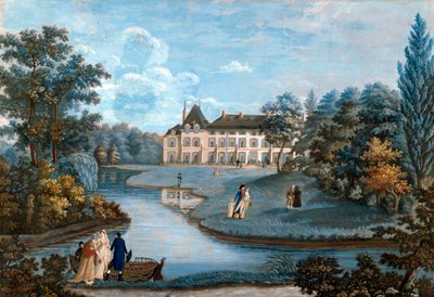 Vue de la façade et du parc du château de Malmaison - Regina Catherine Carey