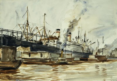 Scène de quai - Reginald Marsh