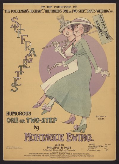 Humorous One or Two Step par Montague Ewing, couverture de partition musicale - Reginald Rigby