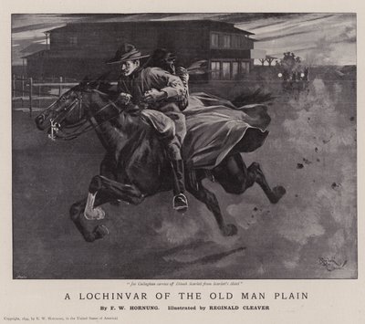A Lochinvar of the Old Man Plain (litho) - Reginald Thomas Cleaver
