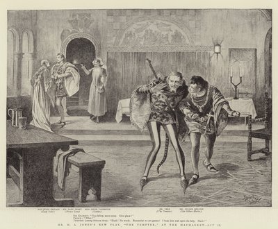 La nouvelle pièce de M. H. A. Jones, "The Tempter", au Haymarket, acte II (litho) - Reginald Thomas Cleaver