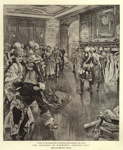 Le bal costumé de la comtesse de Warwick (litho) - Reginald Thomas Cleaver