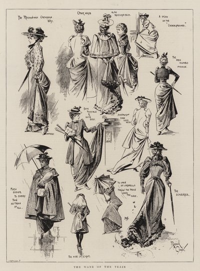 Le déclin du train (gravure) - Reginald Thomas Cleaver