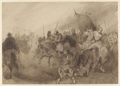 Combat de cavaliers médiéval - Reinier Craeyvanger