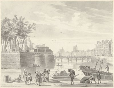 Vue sur le Pont Rouge, Paris - Reinier Vinkeles (I)