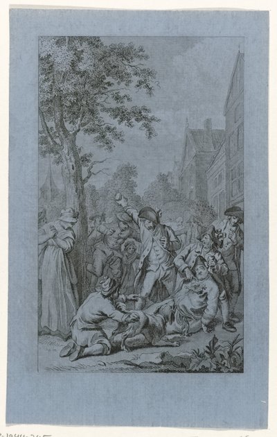 Maltraitance du cadavre du pasteur P. van den Bosch à Zoetermeer, 1787 - Reinier Vinkeles (I)