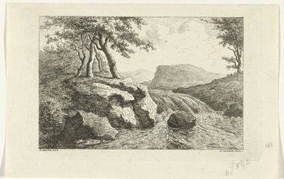 Paysage avec cascade - Reinierus Albertus Ludovicus baron van Isendoorn à Blois