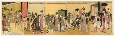 Parodie du prince Genji et de sa procession - Rekisentei Eiri