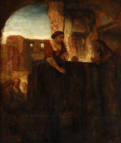 Le Christ et la femme de Samarie au puits - Rembrandt