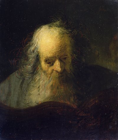 Un vieil homme lisant un livre - Rembrandt Harmensz. van Rijn (circle of)