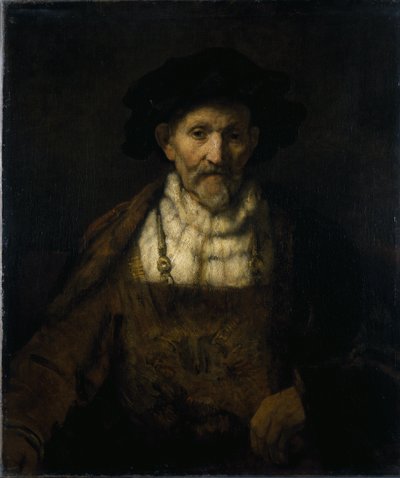 Un vieil homme en costume fantaisiste - Rembrandt Harmensz. van Rijn