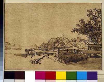 Paysage, vers 1650 - Rembrandt Harmensz. van Rijn