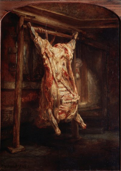 Le bœuf écorché - Rembrandt van Rijn
