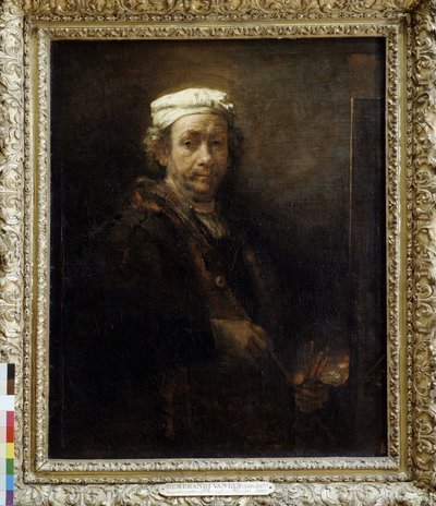 Rembrandt âgé devant un chevalet (1660) - Rembrandt van Rijn