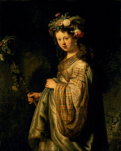 Saskia en Flora - Rembrandt van Rijn
