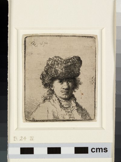 Autoportrait avec un bonnet en fourrure - Rembrandt van Rijn