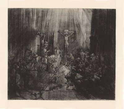 Les trois croix, vers 1653-55 (gravure) - Rembrandt Harmensz. van Rijn