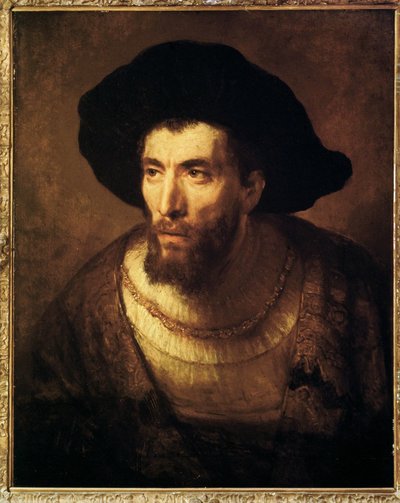 Le philosophe (peinture sur toile) - Rembrandt Harmensz. van Rijn