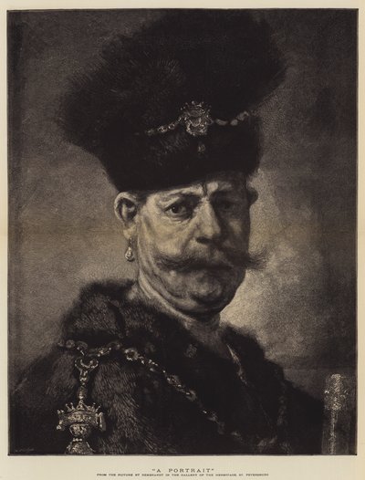 Un portrait - Rembrandt van Rijn